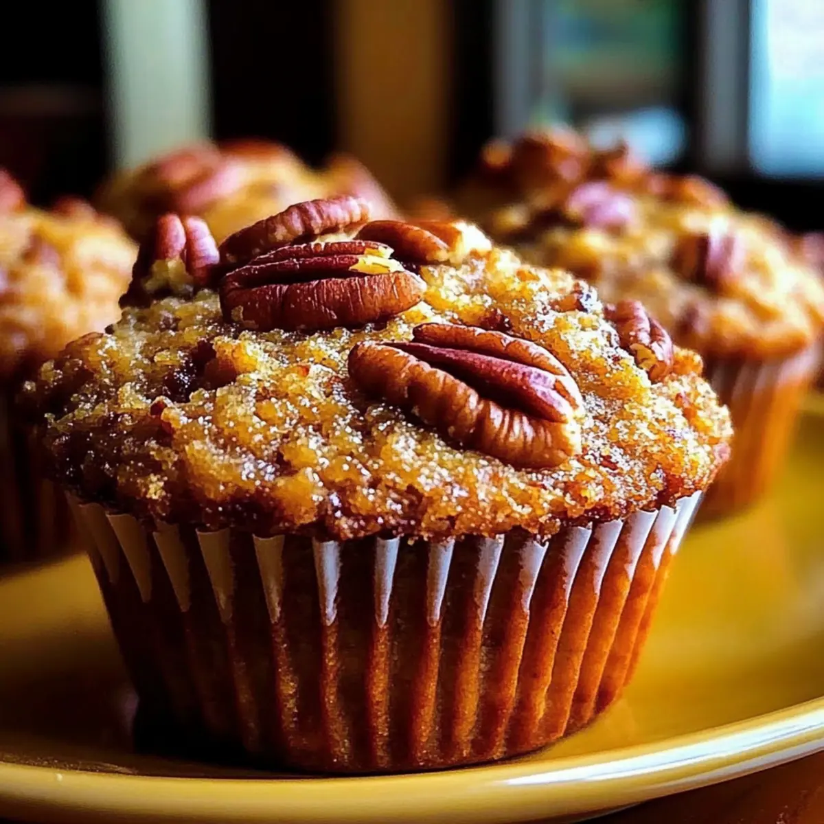 Pecan Pie Brown Sugar Muffins