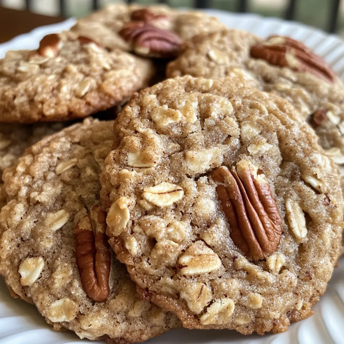 Brown Sugar Pecan Oatmeal Cookies