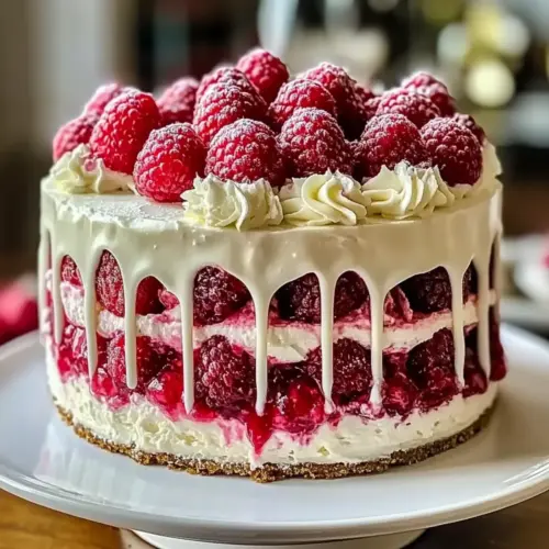 White Chocolate Raspberry Dream Cake