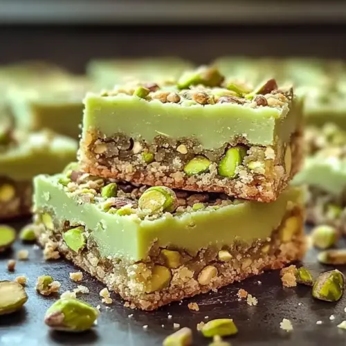 Pistachio Dream Cookie Bars