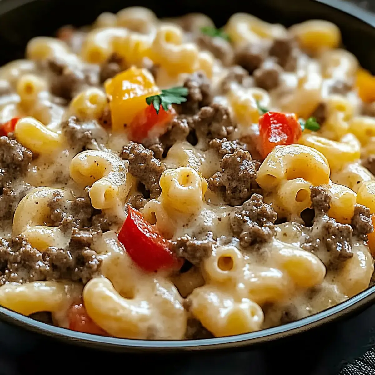 High-Protein Creamy Philly Cheesesteak Mac & Cheese Bliss