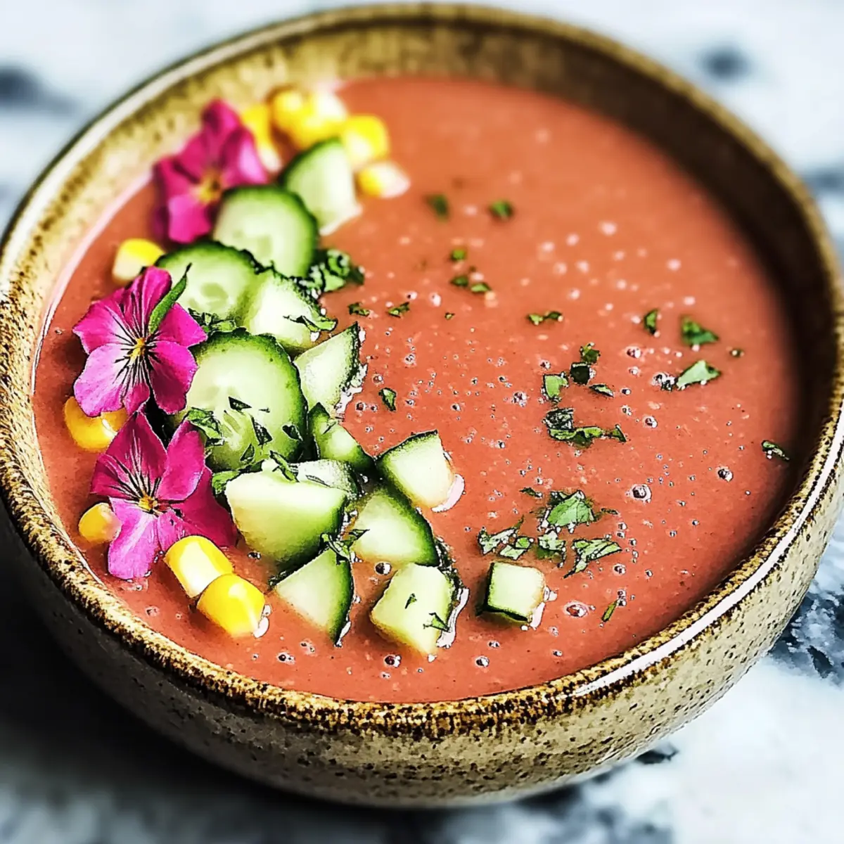 Refreshing Watermelon Gazpacho