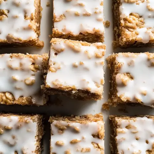 Iced Oatmeal Cookie Bars