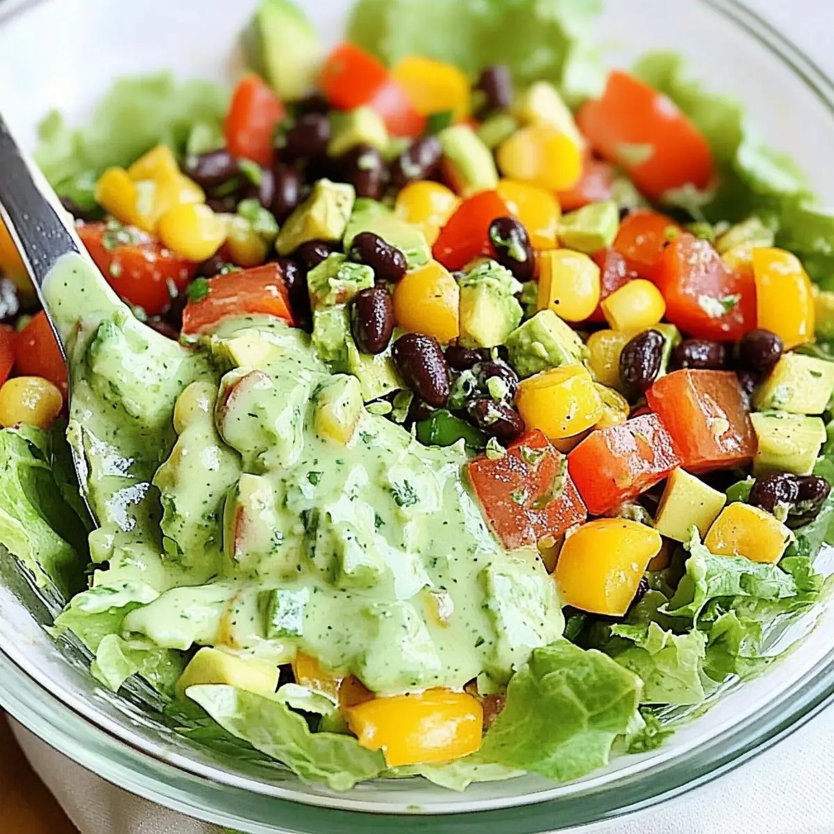 Southwestern Chopped Salad with Cilantro-Lime Dressing