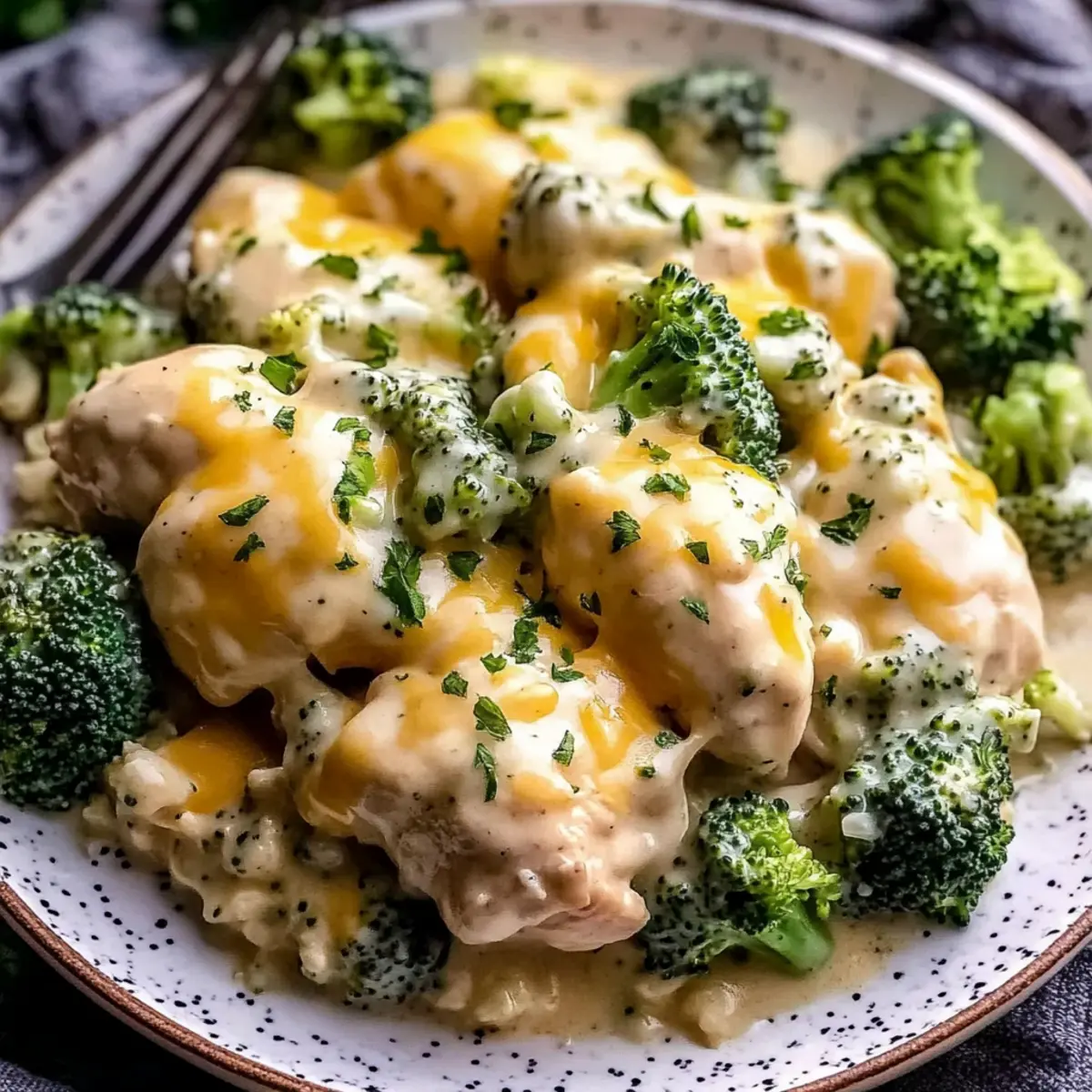 Crockpot Creamy Broccoli Cheddar Chicken