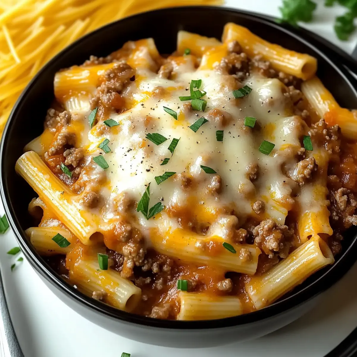 Creamy Rotel Pasta with Ground Beef