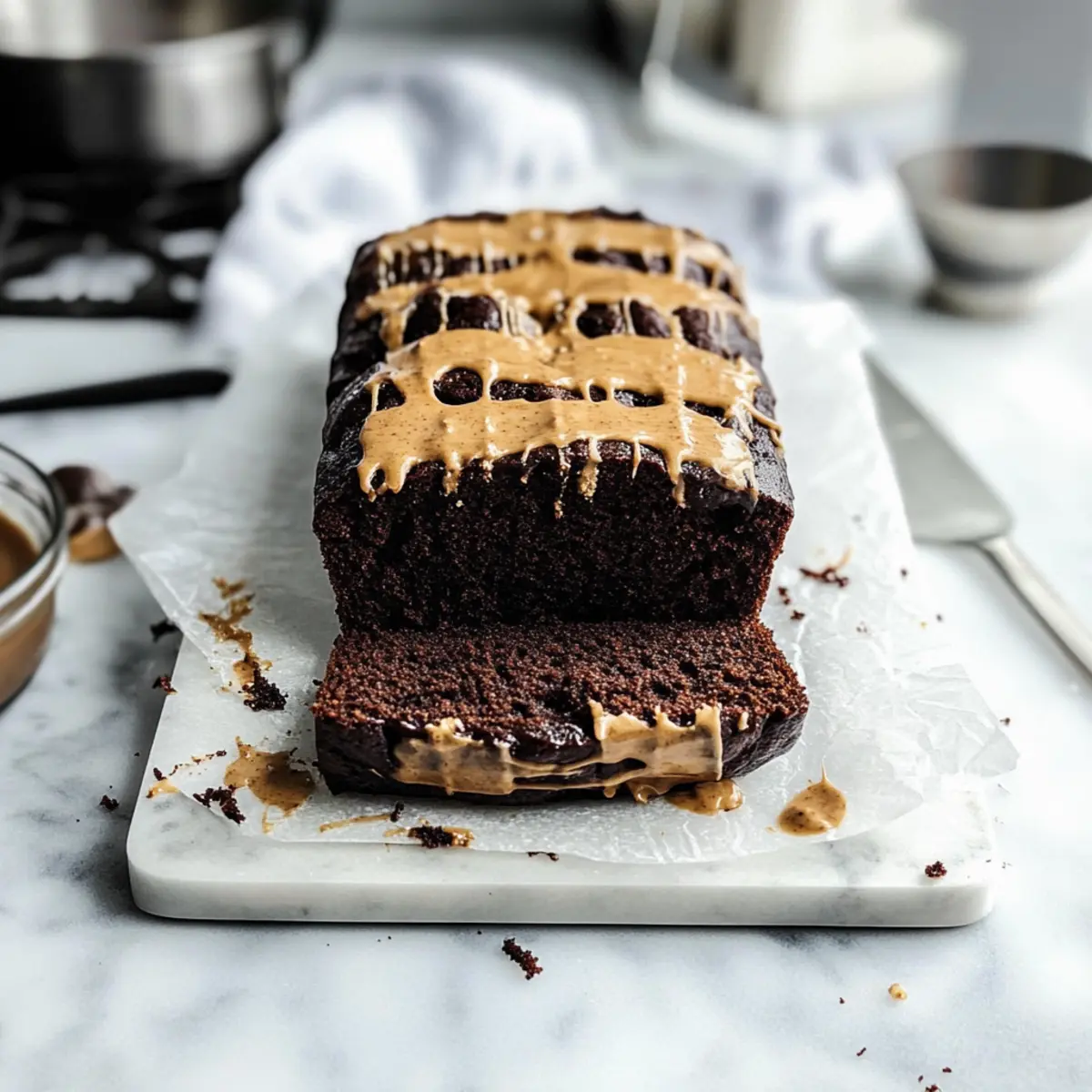 Chocolate Peanut Butter Banana Bread