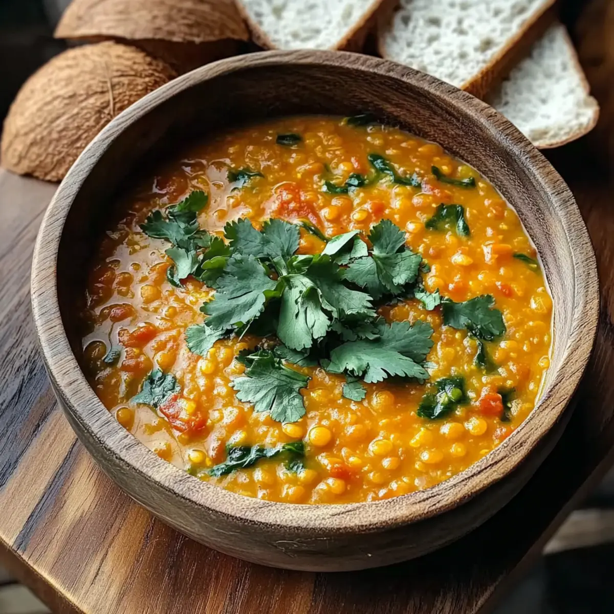 Thai Coconut Red Lentil Soup