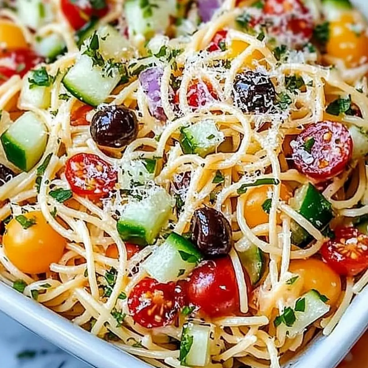 Spaghetti Salad With Italian Dressing