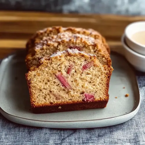 Moist Rhubarb Quick Bread