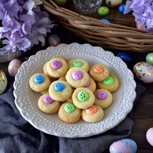 Easter Bunny Button Cookies