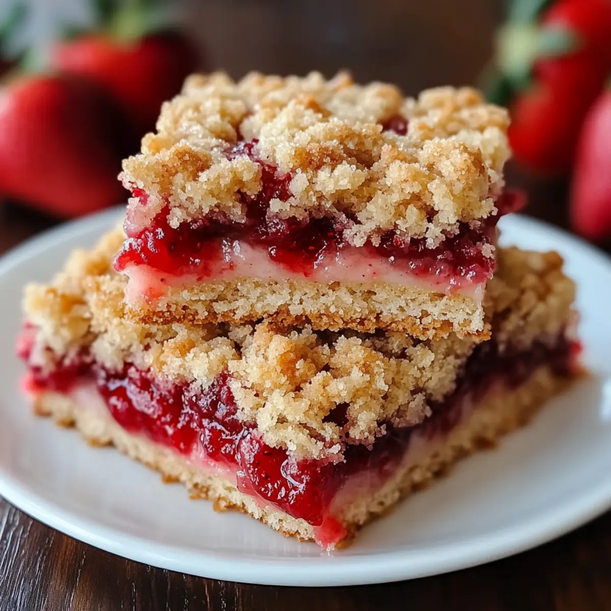 Strawberry Shortcake Streusel Bars