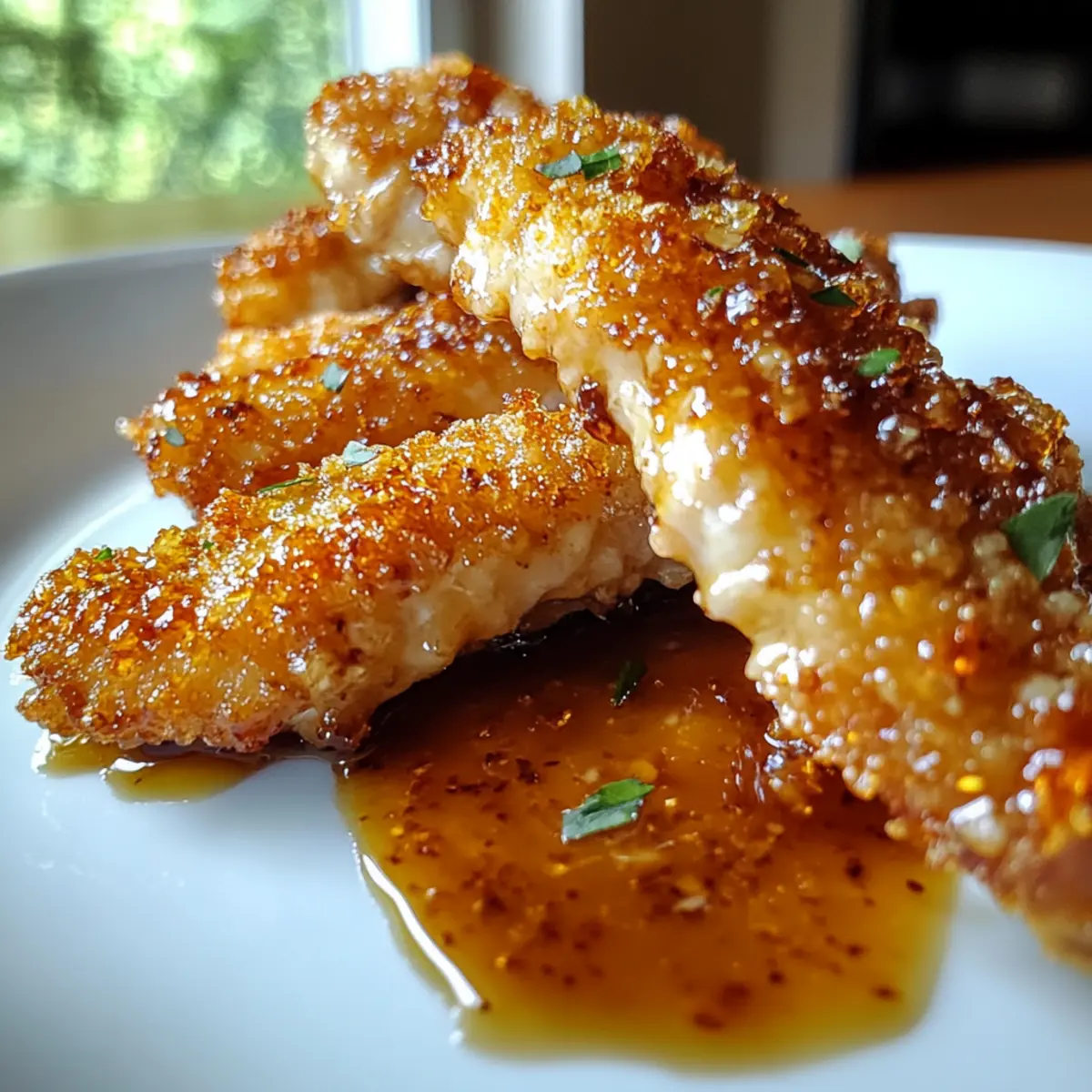 Air Fryer Honey Butter Garlic Chicken Tenders
