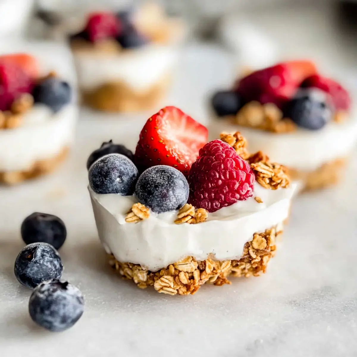 Frozen Yogurt Granola Cups