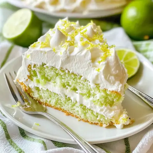 Key Lime Poke Cake