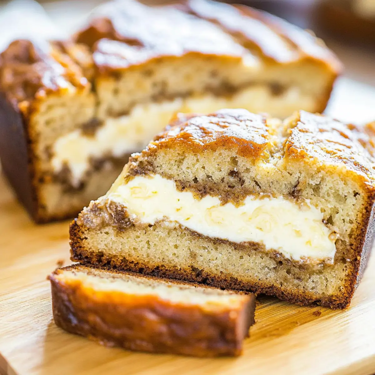 Cream Cheese-Filled Banana Bread