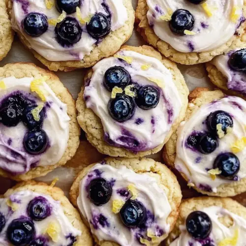 Soft Lemon Blueberry Cookies