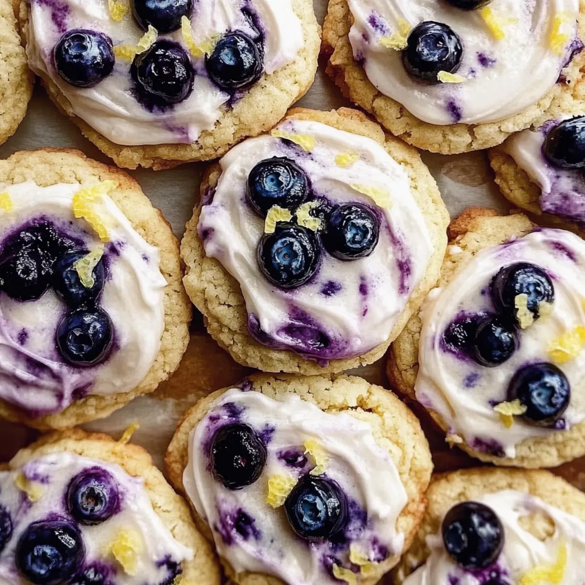 Soft Lemon Blueberry Cookies