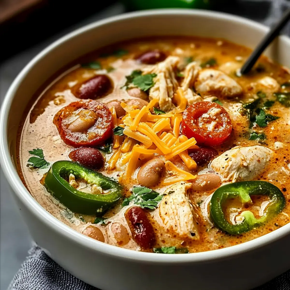 Cajun White Chicken Chili