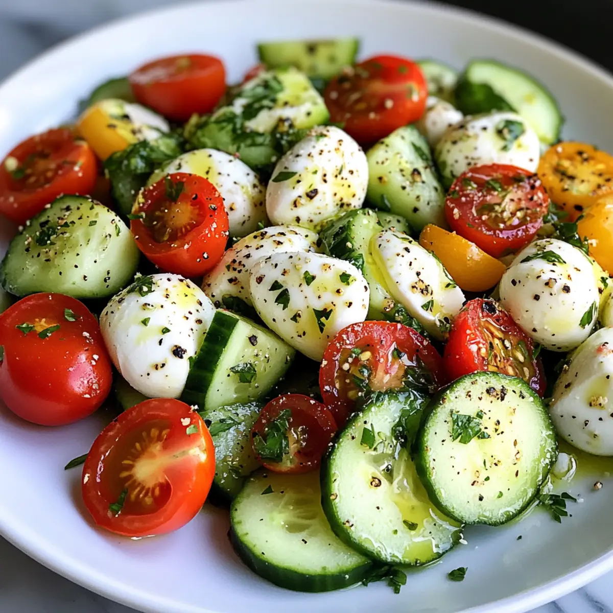 Cucumber Mozzarella Salad