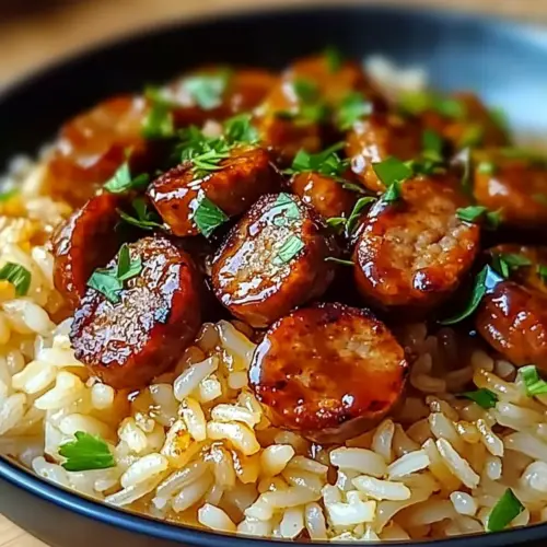 Cajun Honey Garlic Sausage Rice