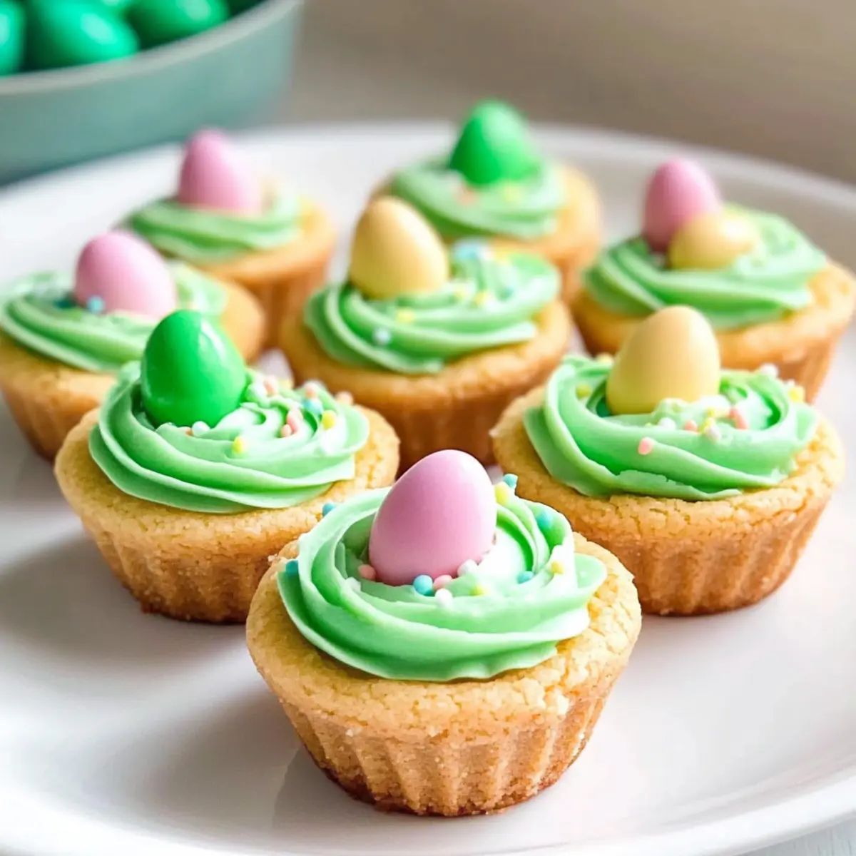 Easter Basket Sugar Cookie Cups