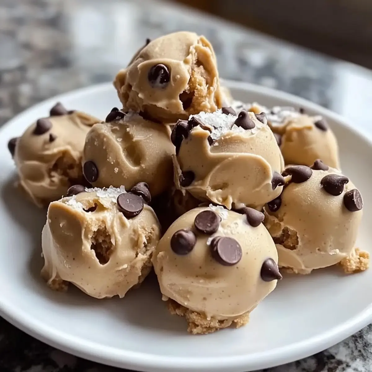 Frozen Greek yogurt peanut butter bites
