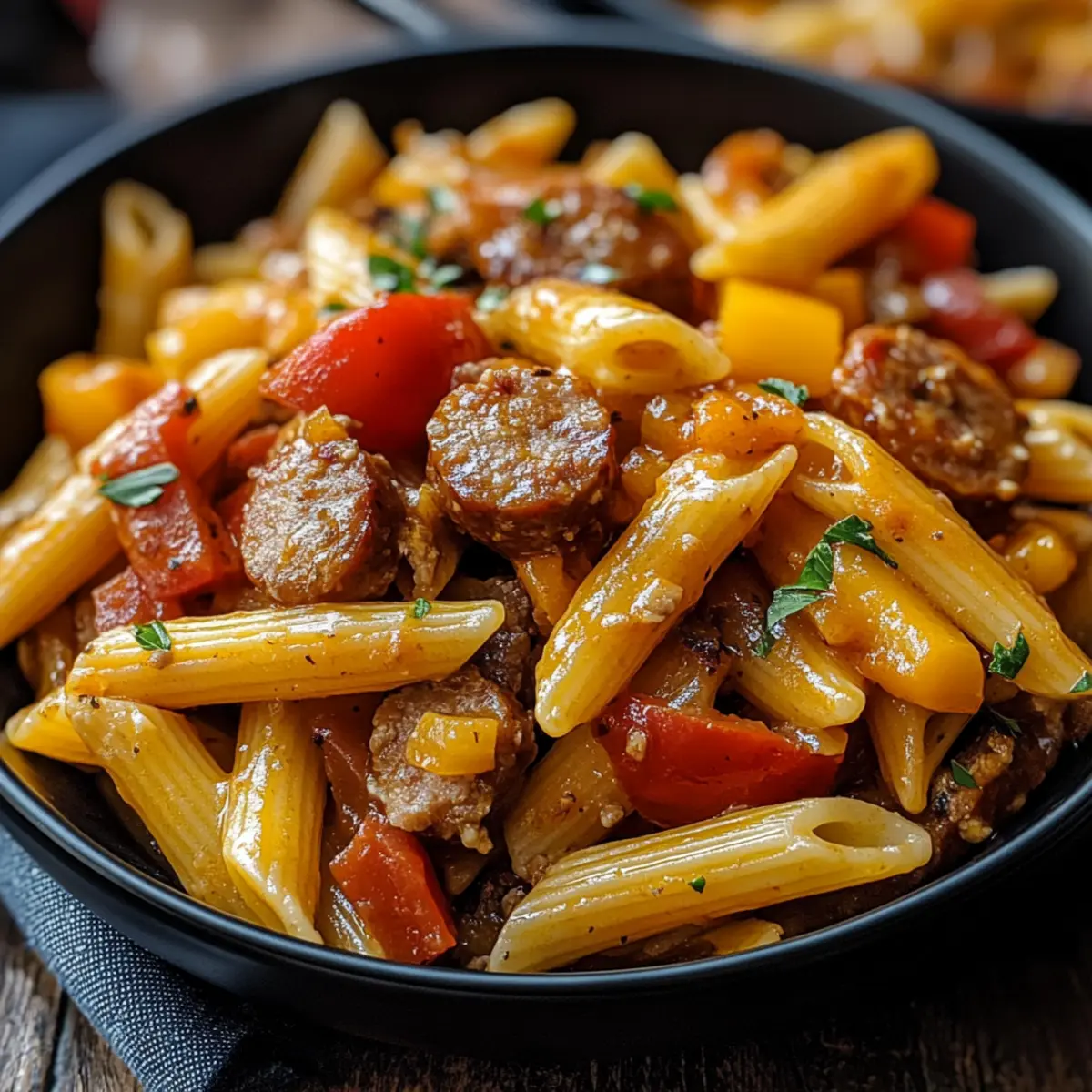 Sweet Pepper & Sausage Pasta