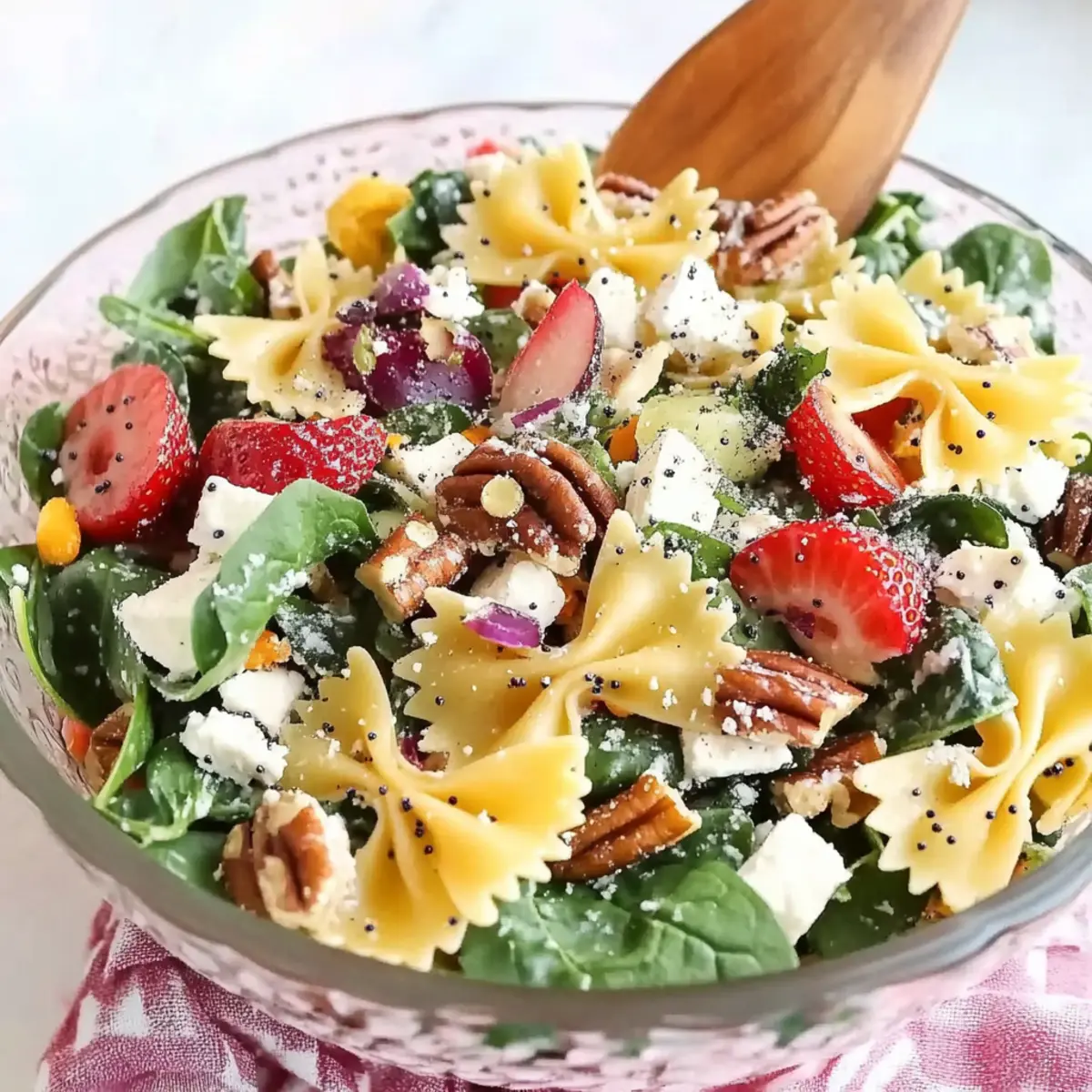 Strawberry Fields Pasta Salad