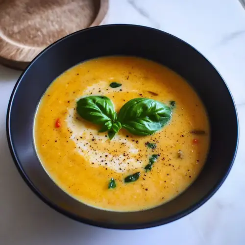 Creamy Roasted Veggie Soup