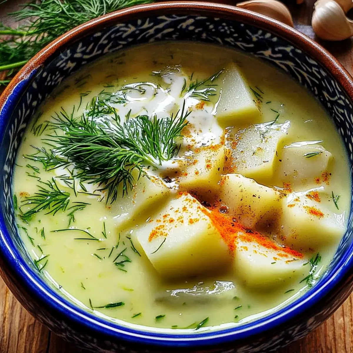Creamy Potato & Dill Soup