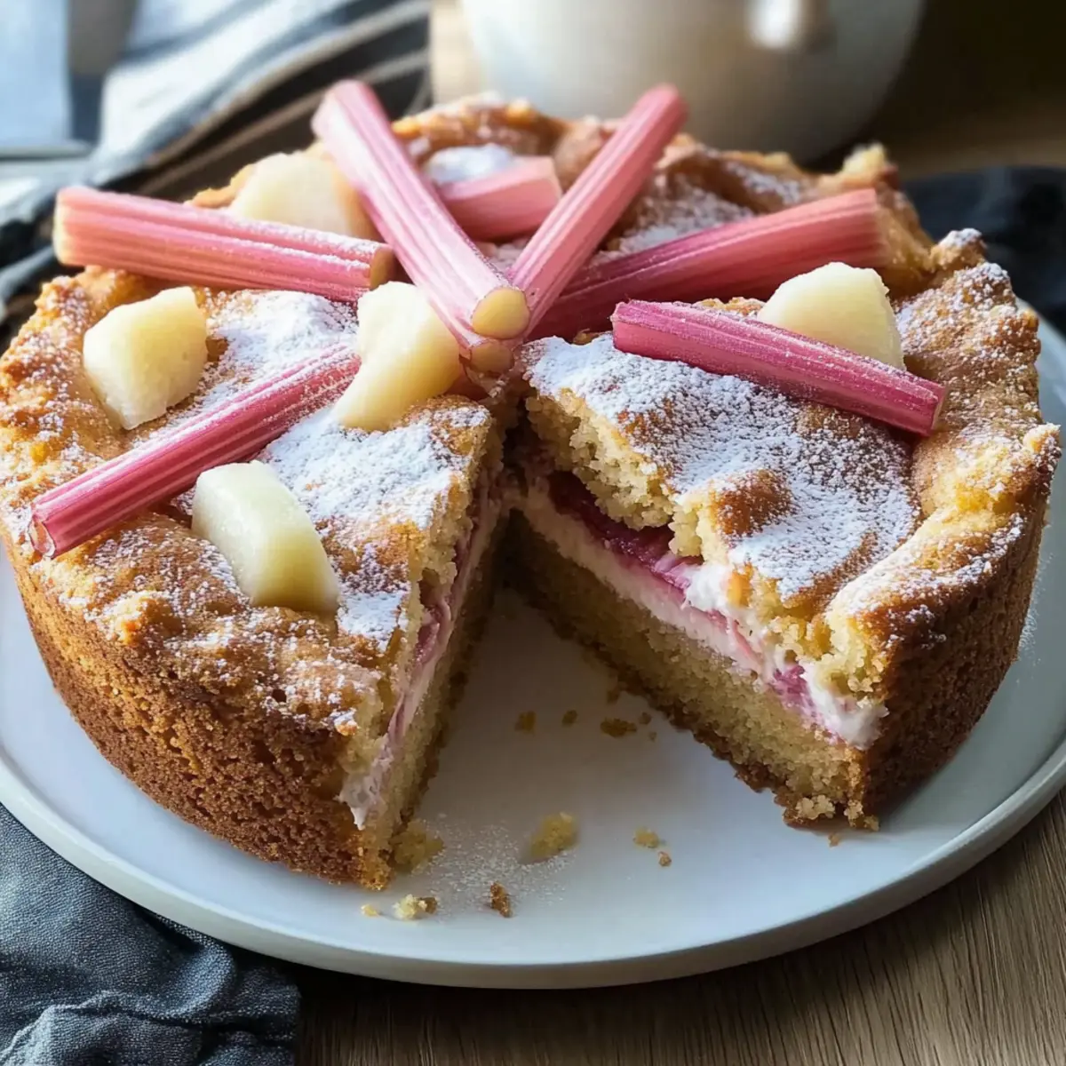 Norwegian Rhubarb Cake