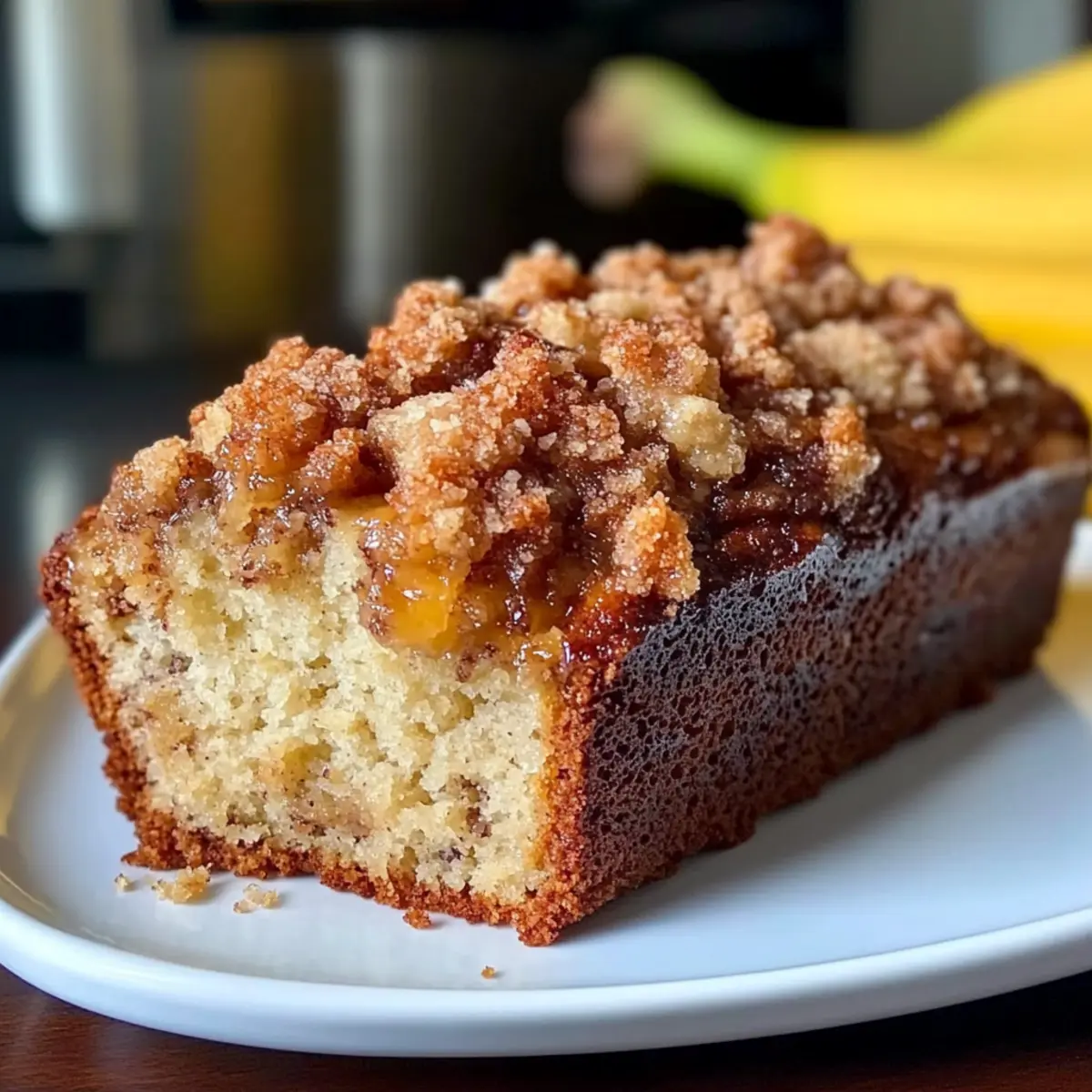 One-Bowl Banana Bread Recipe with Crunchy Streusel Topping