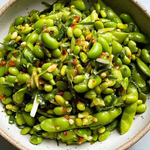 Chili Crisp Snap Pea Salad