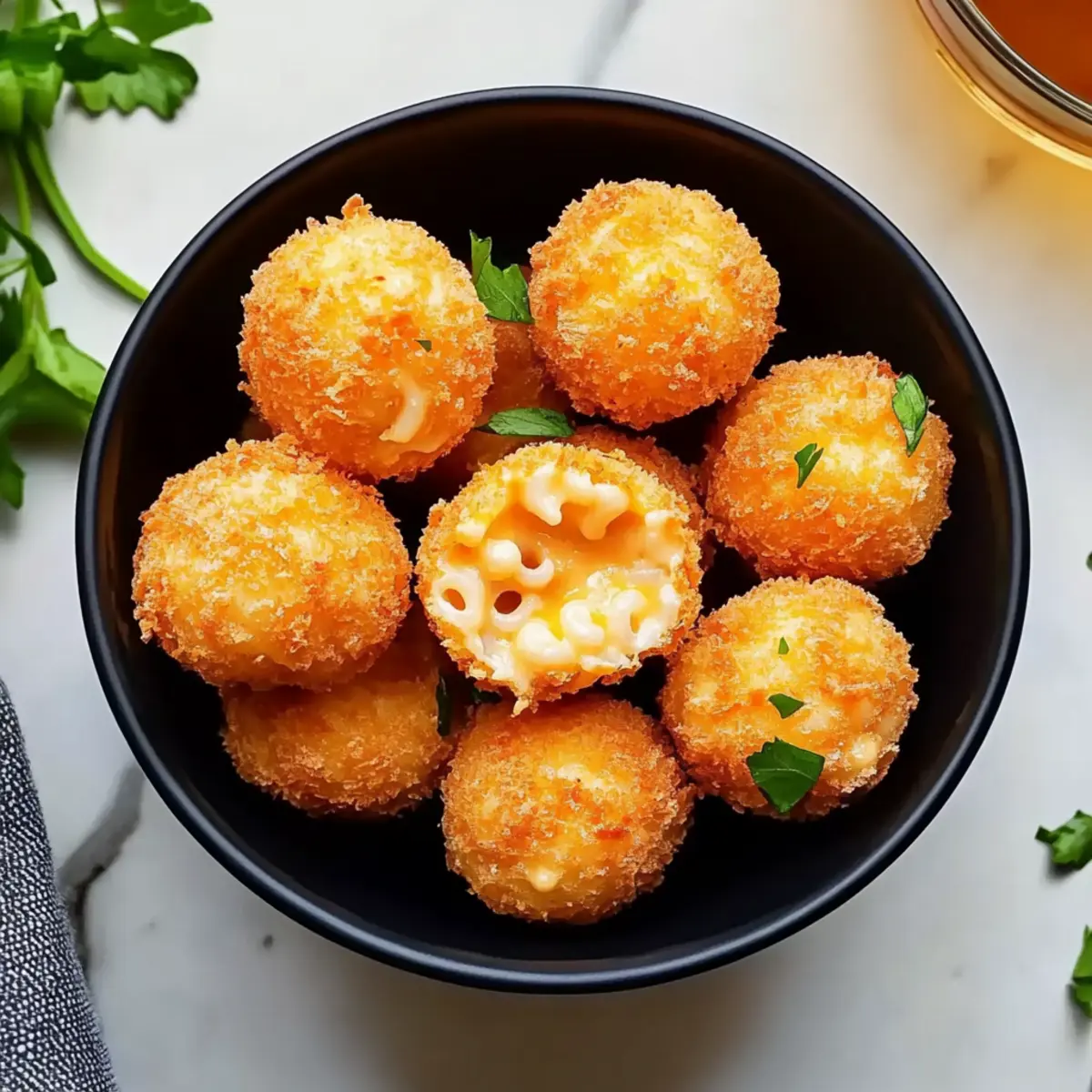 Cheesecake Factory Air Fryer Fried Macaroni and Cheese Balls