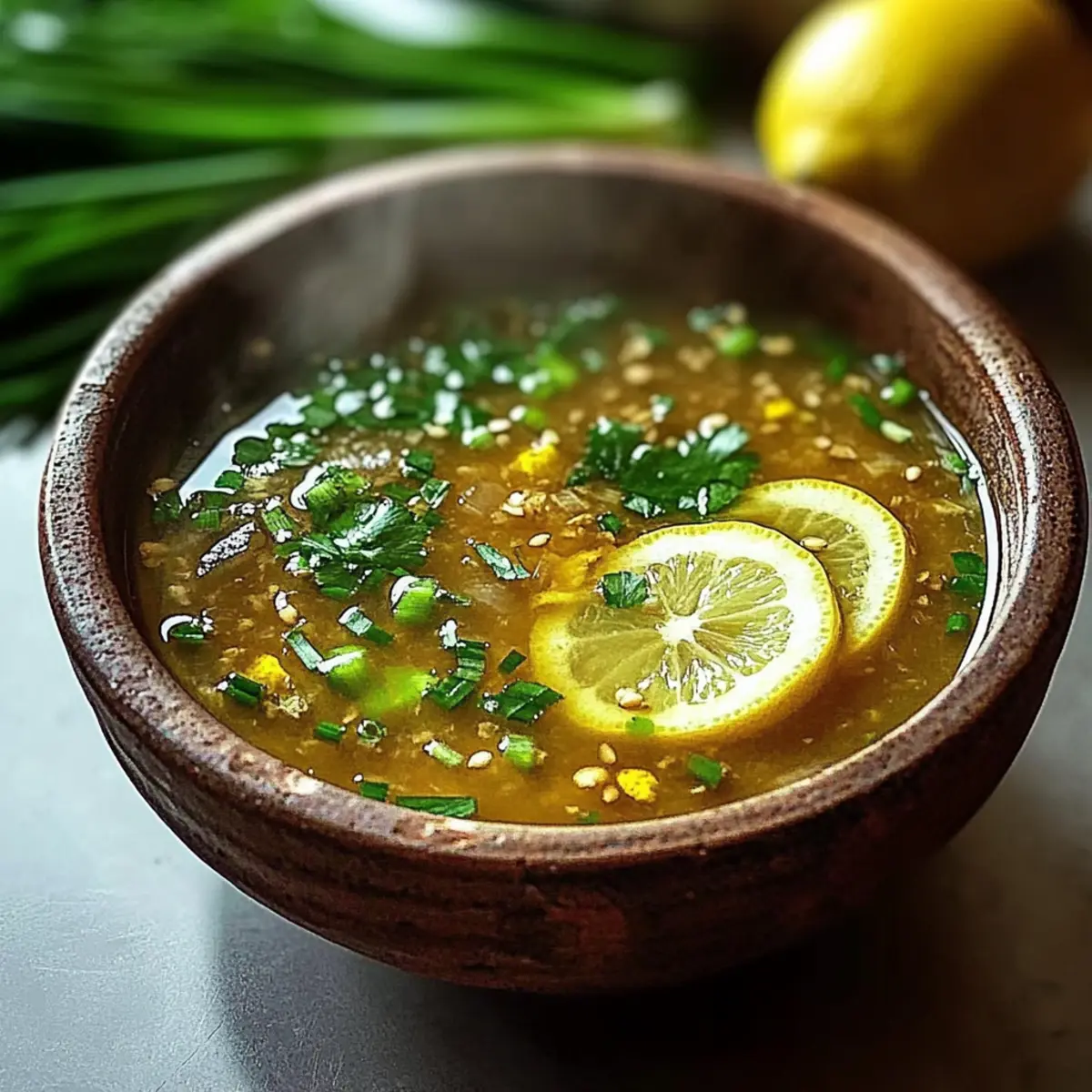 Miso Ginger Lemon Soup