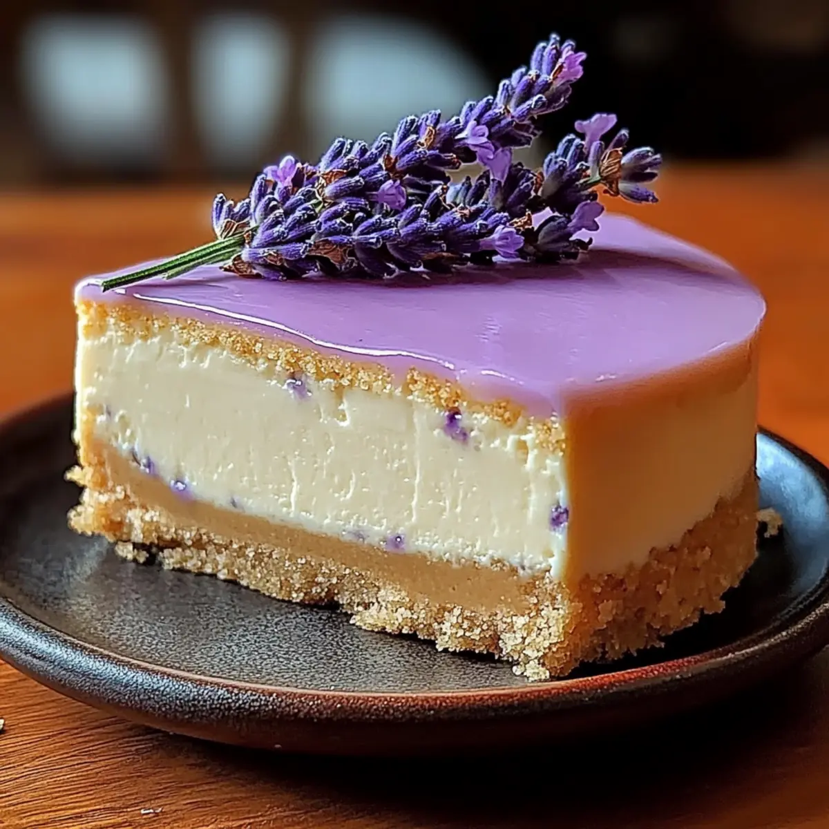 Honey Lavender Cheesecake
