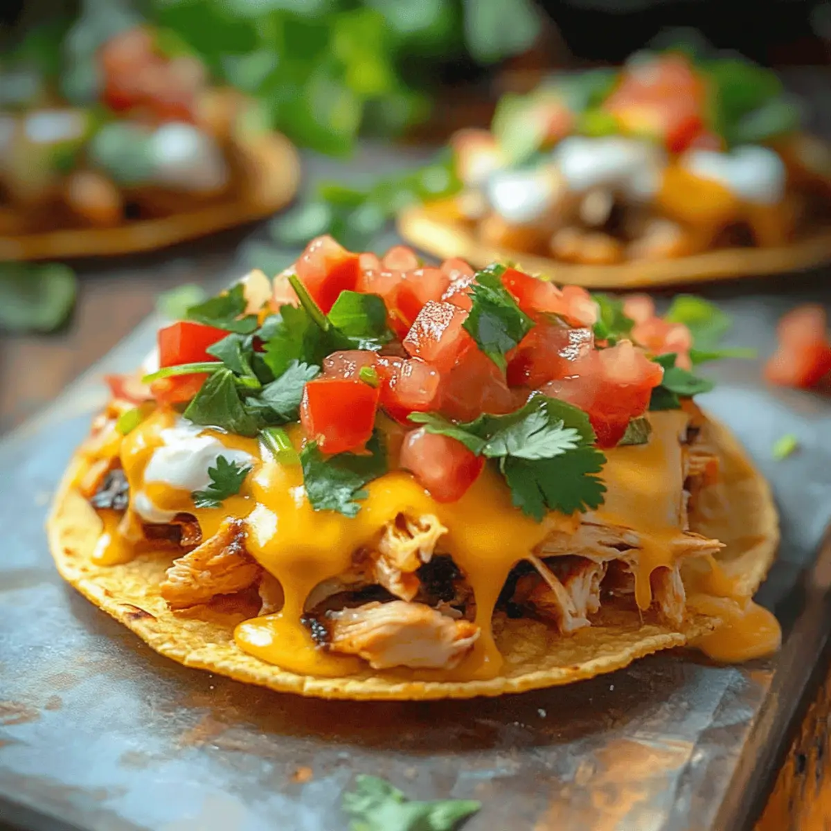 Mexican Rotisserie Chicken Tostadas