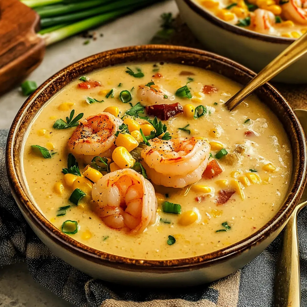 New Orleans Shrimp and Corn Bisque
