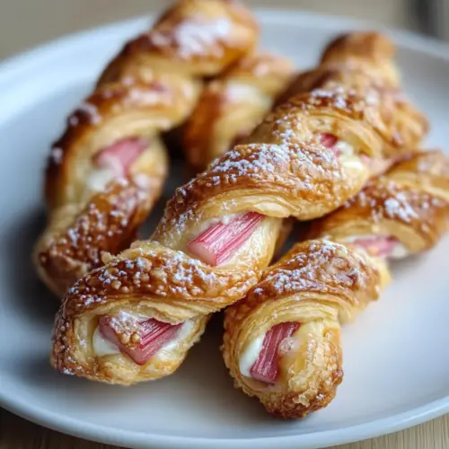 Rhubarb Cream Cheese Danish Twists