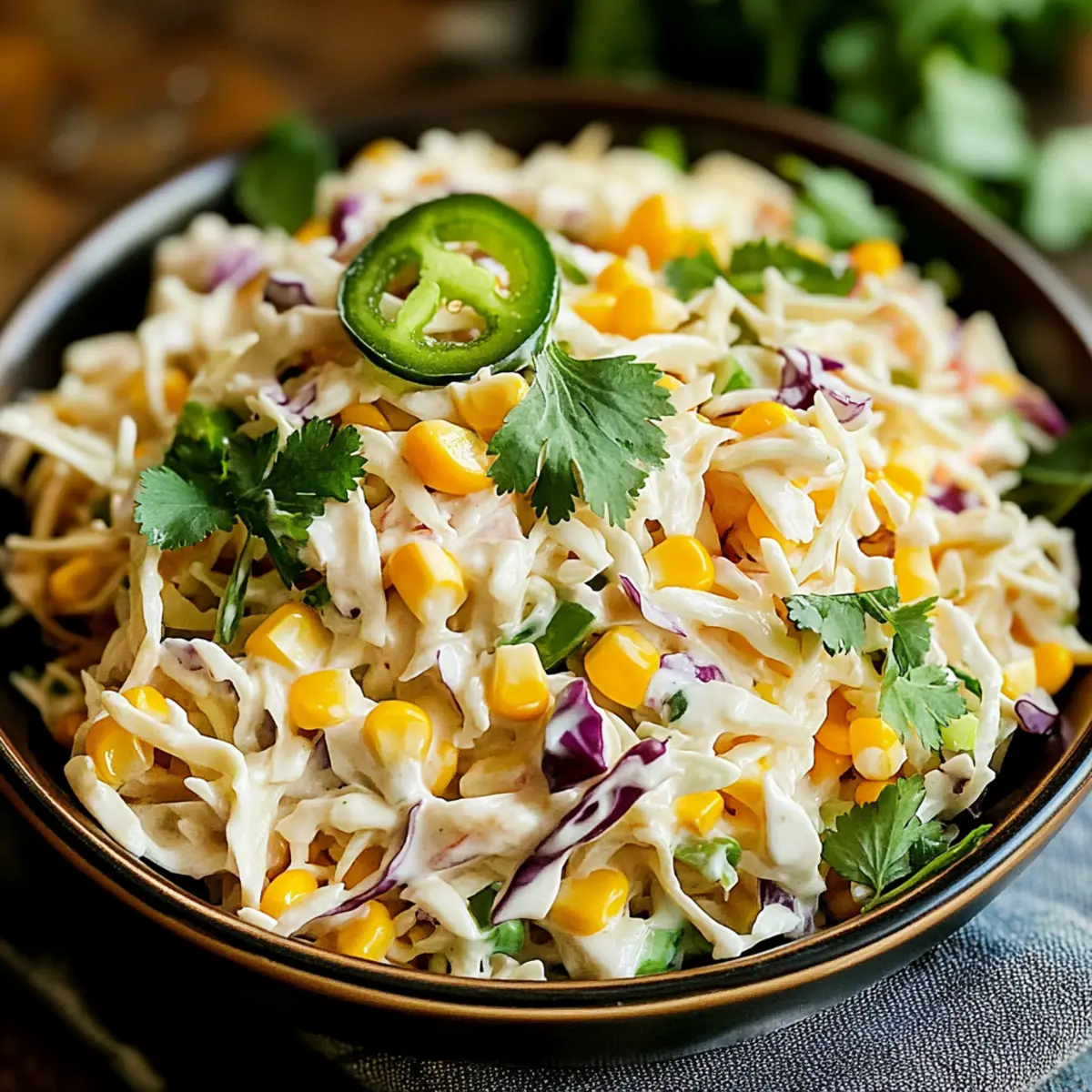 Jalapeno Corn Coleslaw
