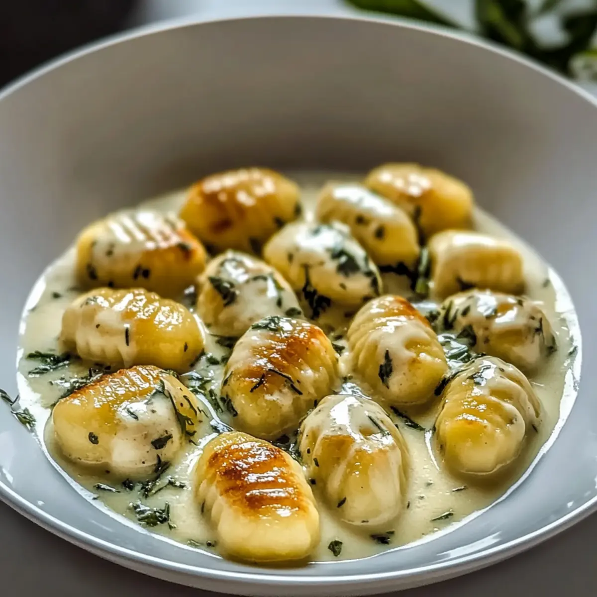 Millionaire Gnocchi with Creamy Sauce