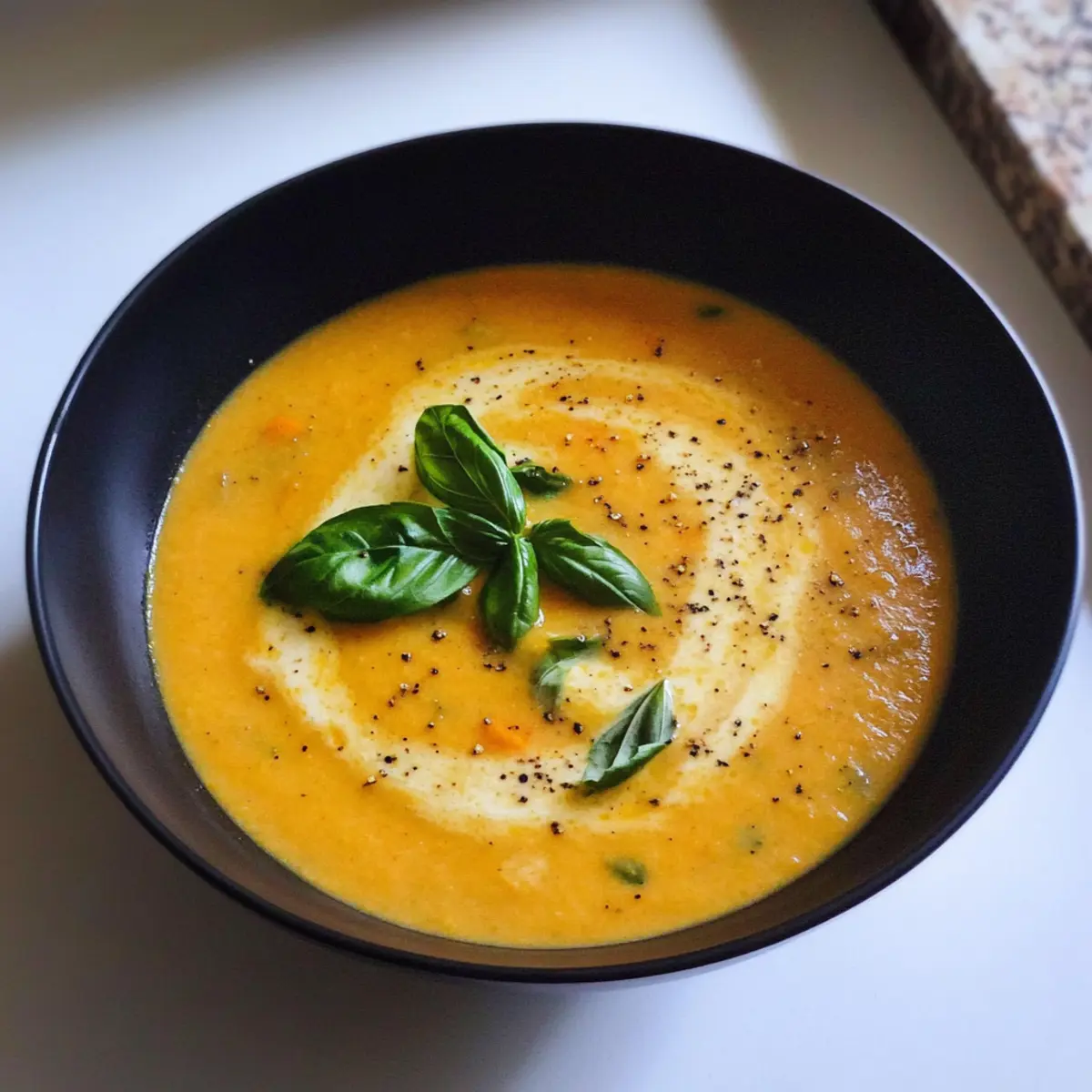 Creamy Roasted Veggie Soup