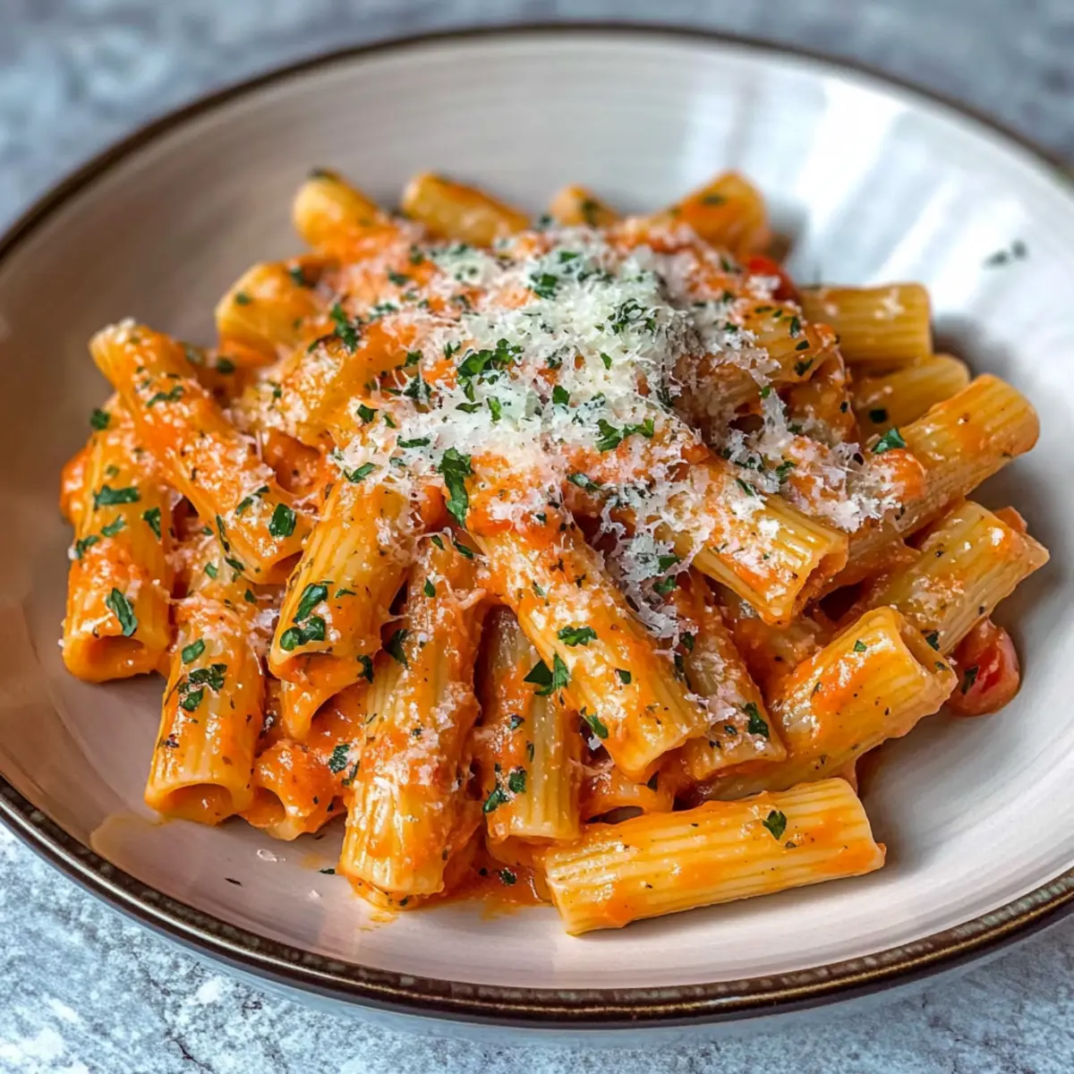 Creamy Tomato Garlic Pasta