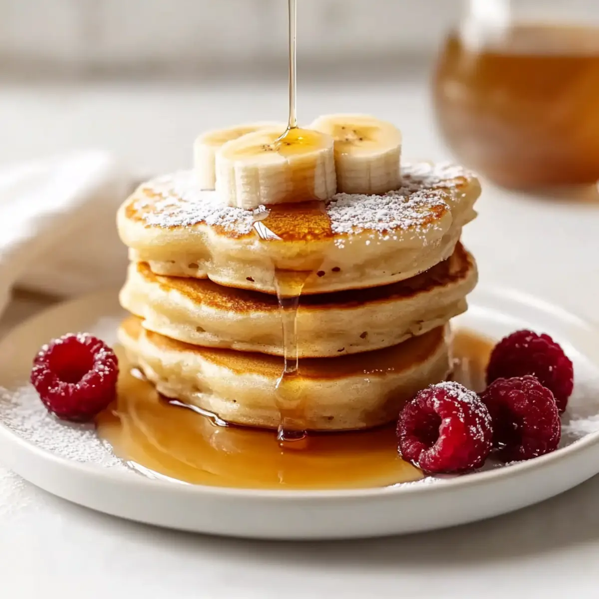 Fluffy Mini Banana Pancakes