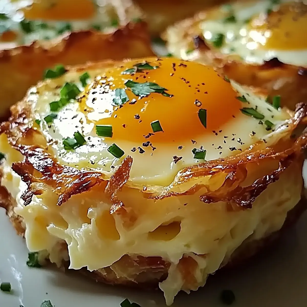 Baked Eggs Napoleon