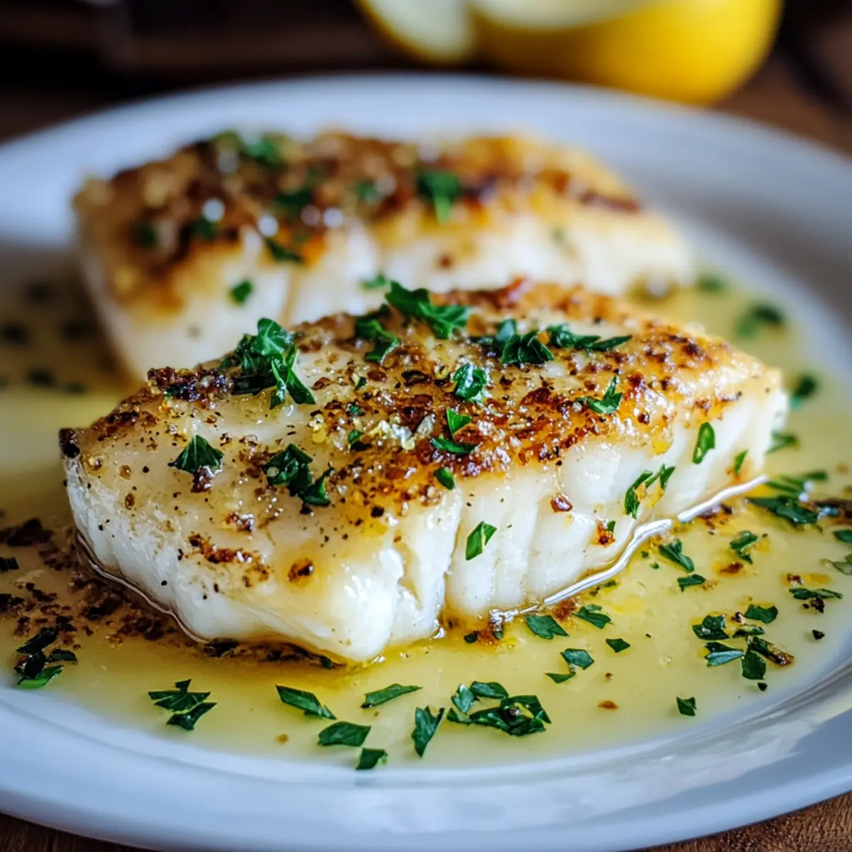 Lemon Garlic Butter Cod