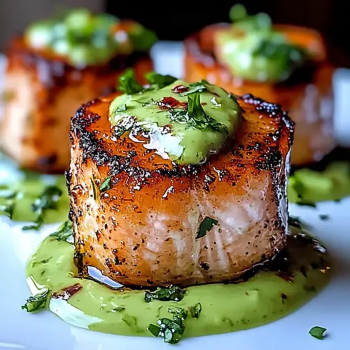 Salmon Balls Avocado Sauce