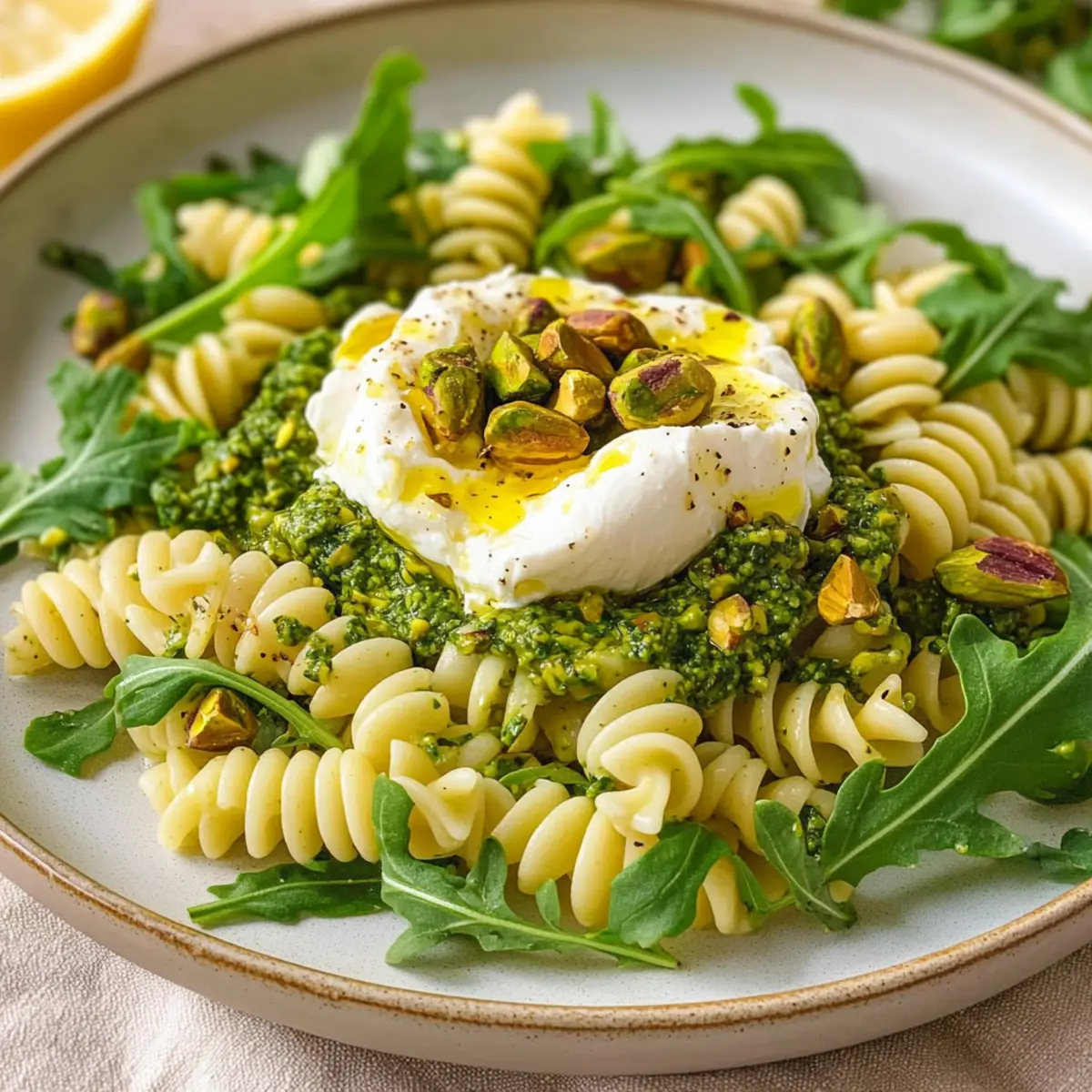 Lemon Burrata Pasta Salad