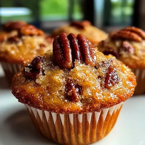 Pecan Pie Brown Sugar Muffins